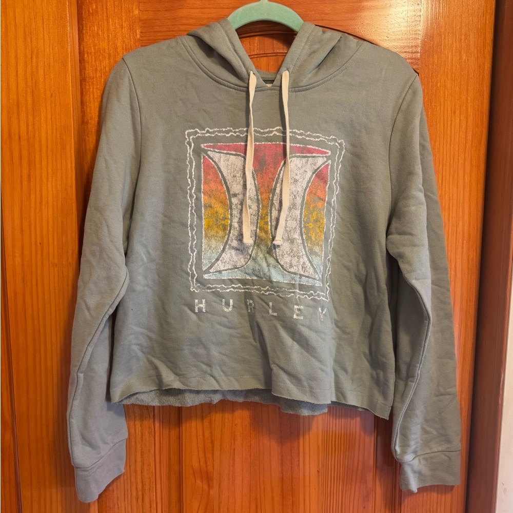 Hurley Green Hoodie with Logo